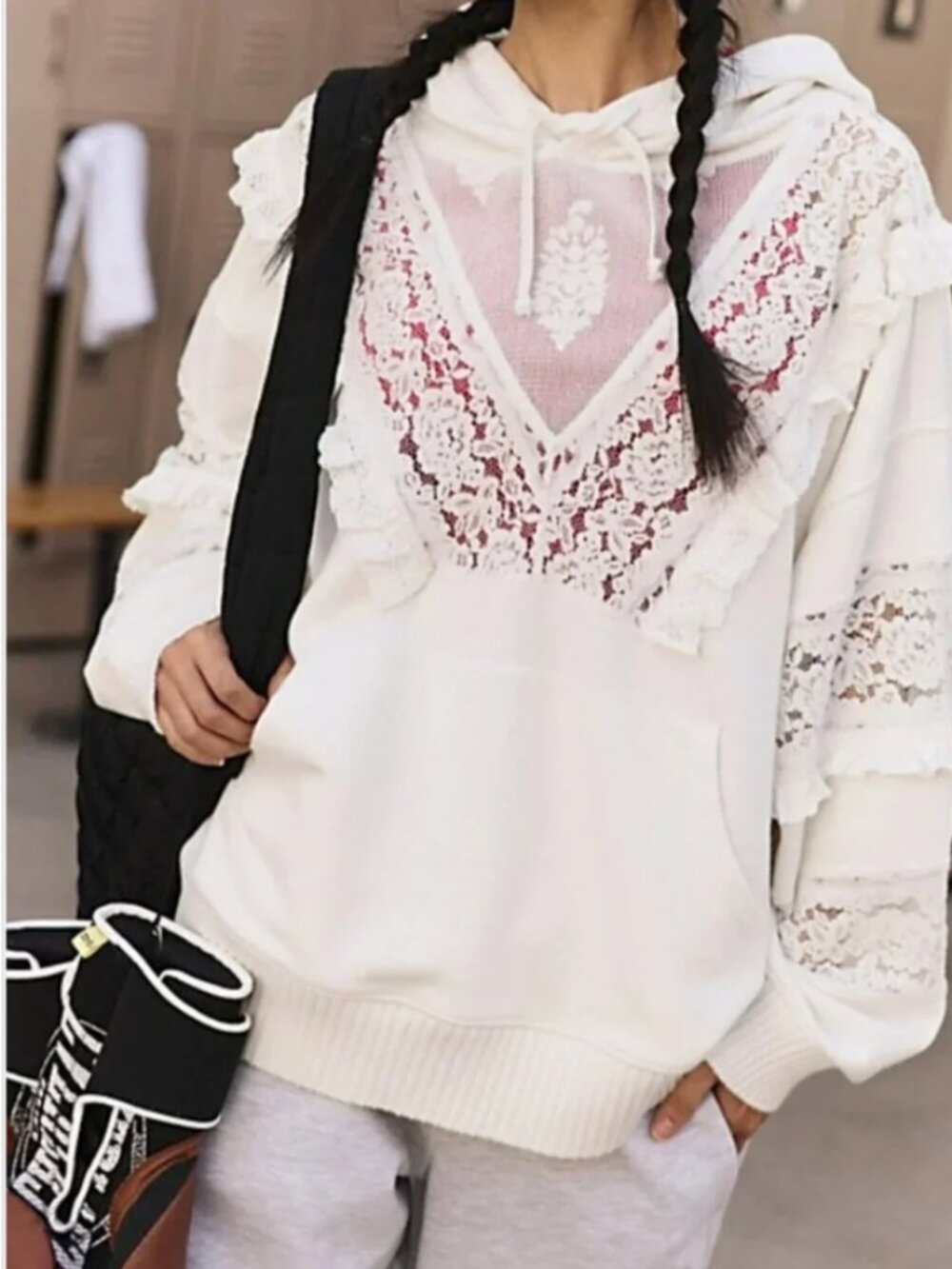 Free People NWT White FP Movement Women's Studio Tunic size M - Ivory